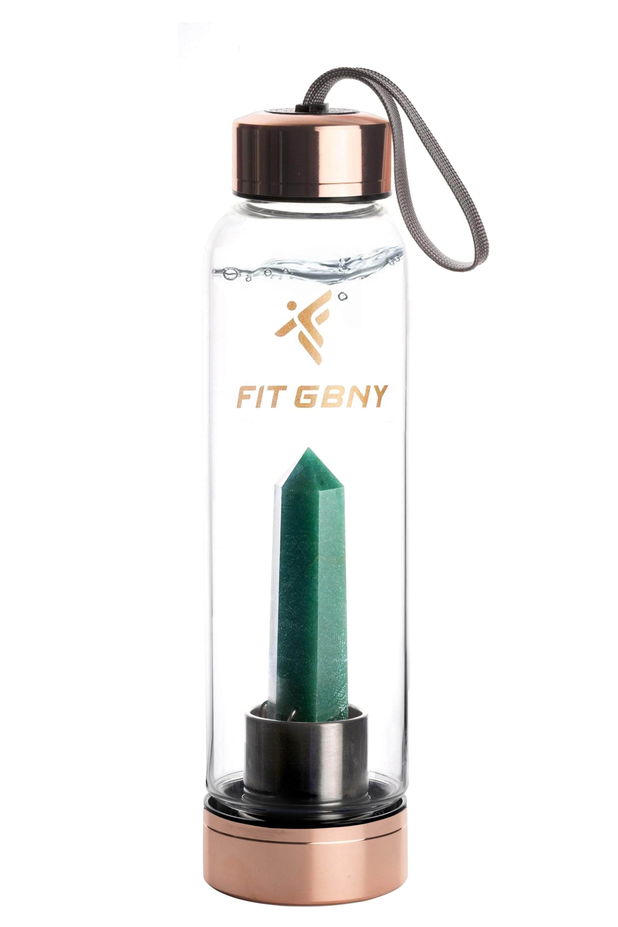 FIT GBNY ELIXIR OS Rose Gold Crystal Infused Aventurine Gemstone Elixir GB3536 - RQZ