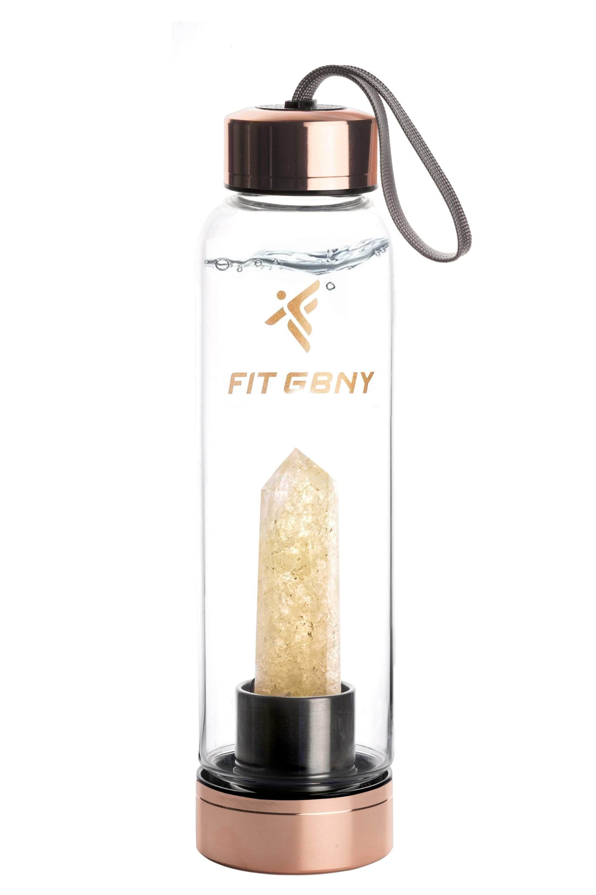 FIT GBNY ELIXIR OS Rose Gold Crystal Infused Citrine Gemstone Elixir GB3536-CTE