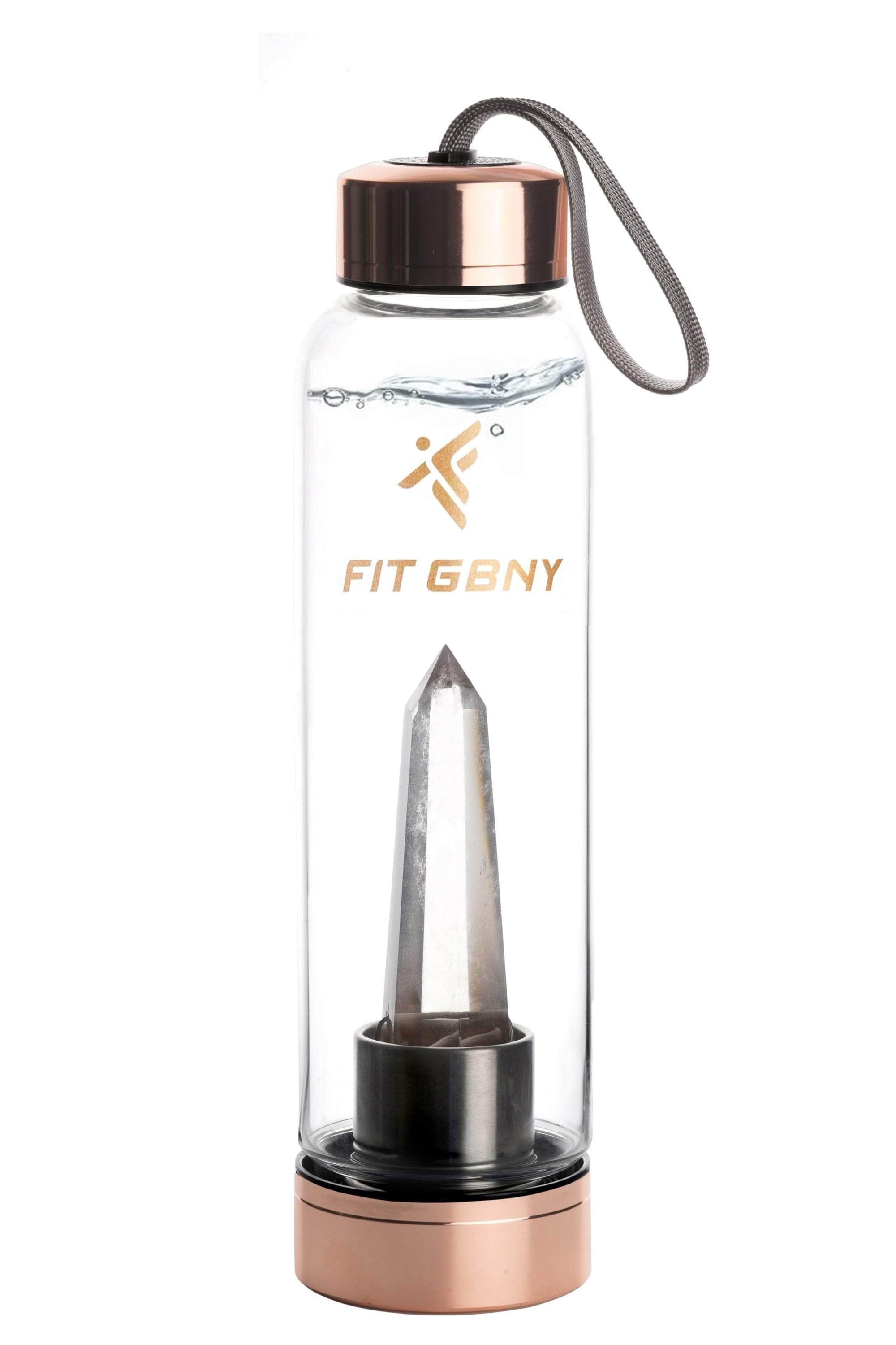 FIT GBNY ELIXIR OS Rose Gold Crystal Infused  Clear Quartz  Gemstone Elixir GB3536- CQZ