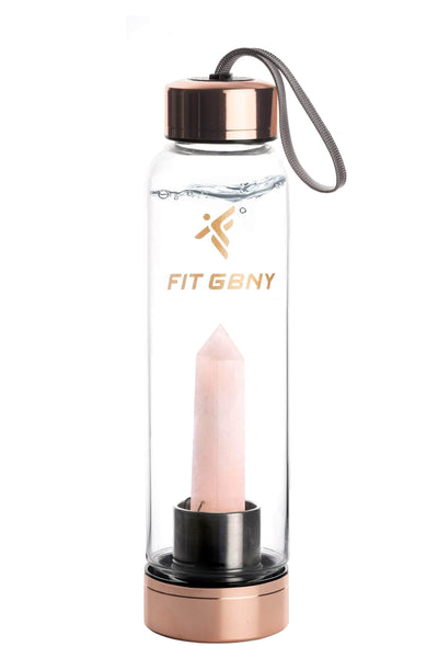 FIT GBNY ELIXIR OS Rose Gold Crystal Infused  Rose Quartz Gemstone Elixir GB3536- RQZ