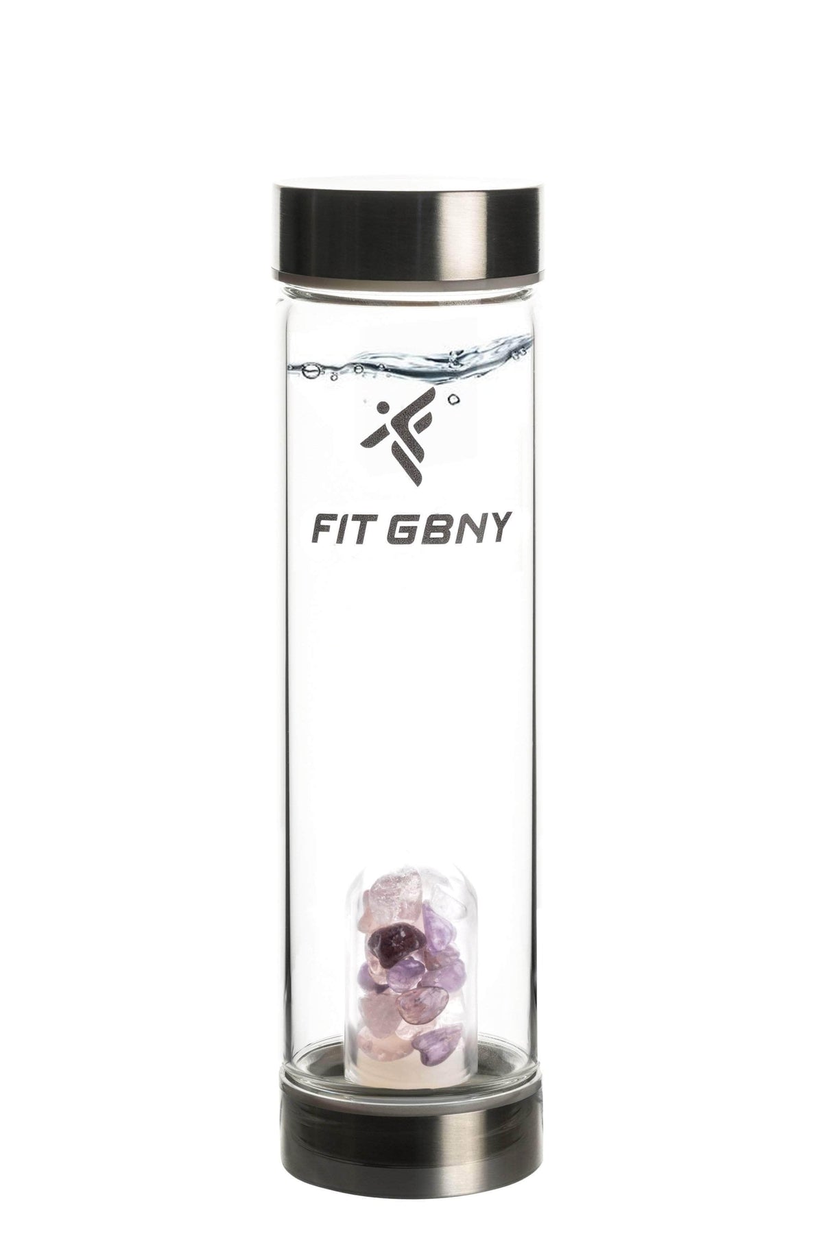 FIT GBNY ELIXIR OS / Stainless Steel Crystal Infused Love & Harmony Gem Blends Elixir GB3536- RCA