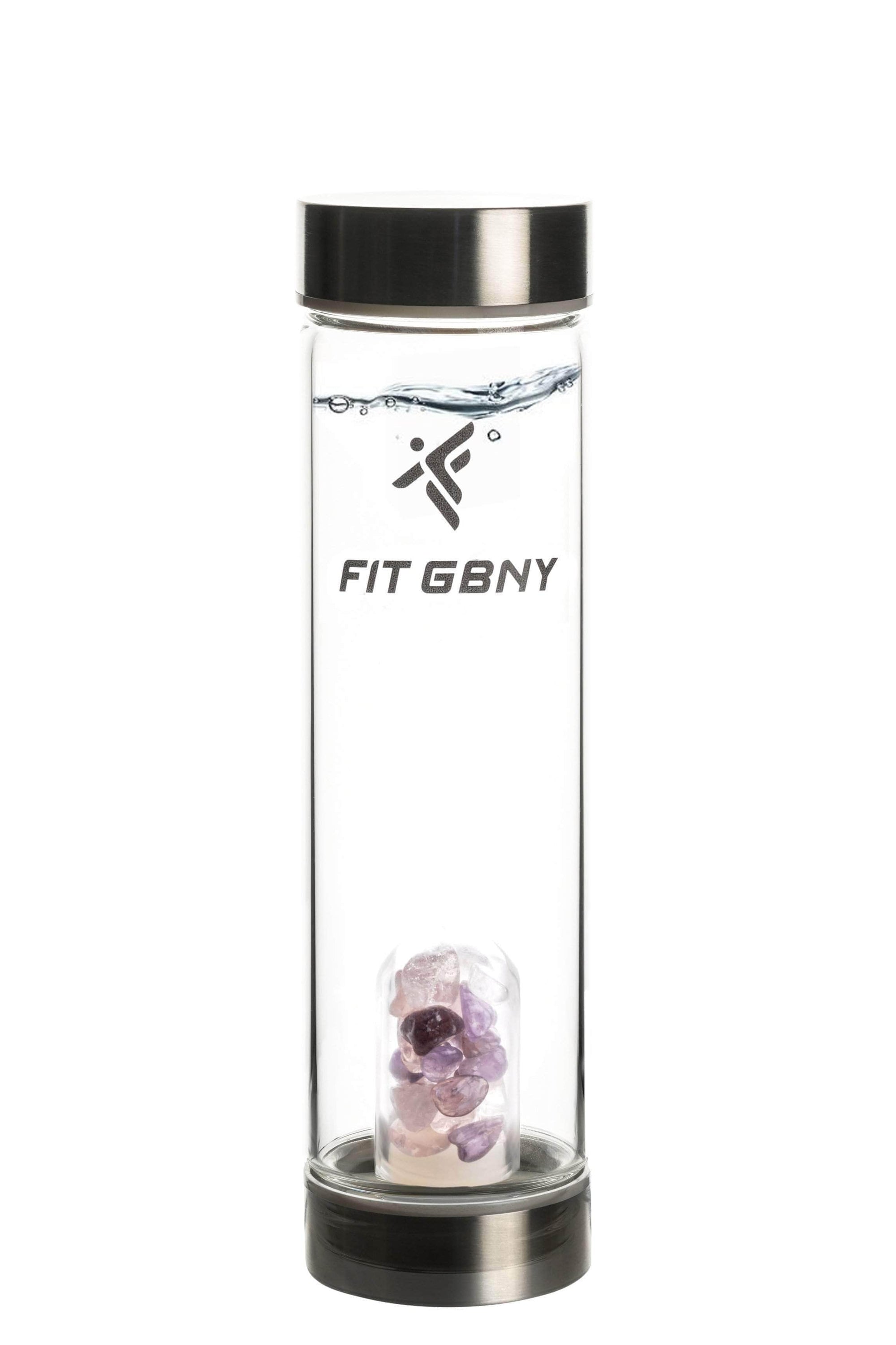 FIT GBNY ELIXIR OS / Stainless Steel Crystal Infused Love & Harmony Gem Blends Elixir GB3536- RCA