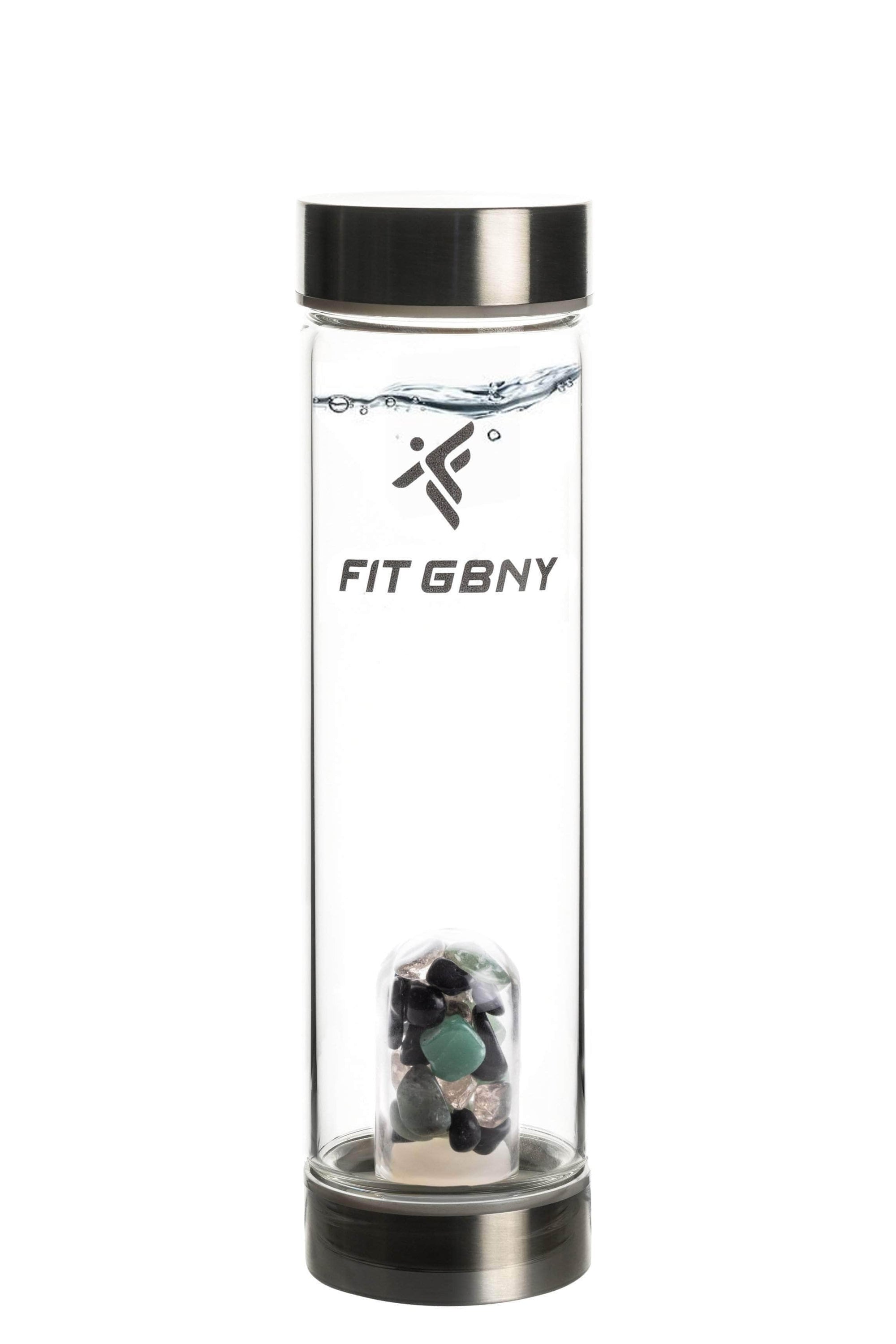 FIT GBNY ELIXIR OS / Stainless Steel Crystal Infused Transformation & Healing Gem Blends Elixir GB3536- AOS